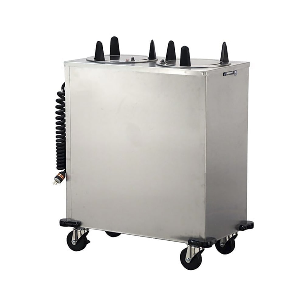 Lakeside 6211 36 1/2" Heated Mobile Dish Dispenser w/ (2) Columns - Stainless, 120v