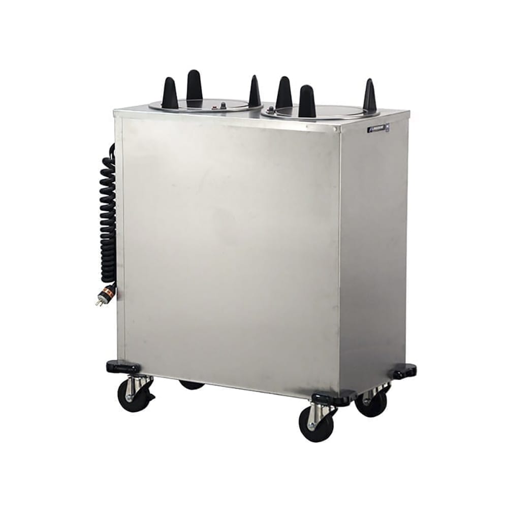 Lakeside 6212 36 1/2" Heated Mobile Dish Dispenser w/ (2) Columns - Stainless, 120v