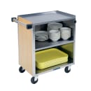 Lakeside 622 30 3/4"L Metal Bus Cart w/ (3) Levels, Shelves, Stainless thumbnail 2