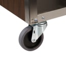 Lakeside 626 28 1/4"L Metal Bus Cart w/ (3) Levels, Shelves, Black thumbnail 3