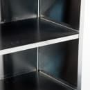 Lakeside 626 28 1/4"L Metal Bus Cart w/ (3) Levels, Shelves, Maple thumbnail 2