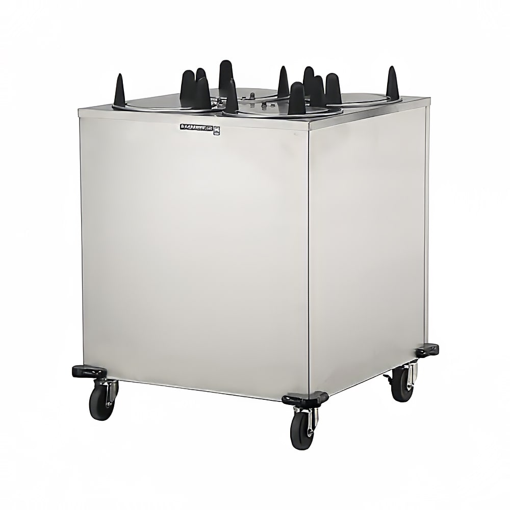 Lakeside 6400 32" Heated Mobile Dish Dispenser w/ (4) Columns - Stainless, 208v/1ph