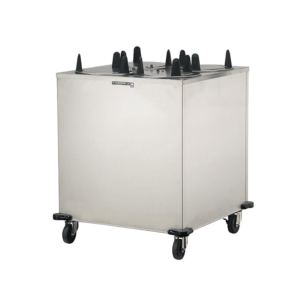 Lakeside 6407 32" Heated Mobile Dish Dispenser w/ (4) Columns - Stainless, 120v