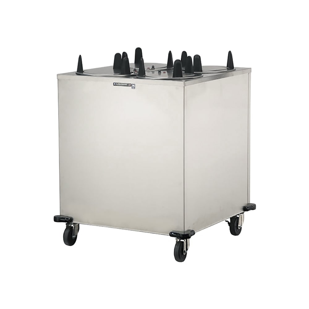 Lakeside 6408 32" Heated Mobile Dish Dispenser w/ (4) Columns - Stainless, 120v