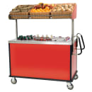 Lakeside 668 Food Cart for Breakfast w/ Overshelf, 54 3/4"L x 28 1/2"W x 67"H, Stainless thumbnail 2