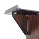 Lakeside 675 44 5/16" Stainless Beverage Service Cart, 24"D x 38 47/50"H - Victorian Cherry thumbnail 5