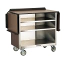 Lakeside 675 44 5/16" Stainless Beverage Service Cart, 24"D x 38 47/50"H - Victorian Cherry thumbnail 8