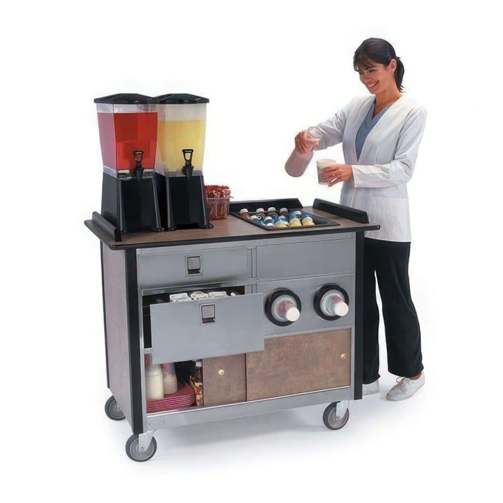 Lakeside 690-10 PUR Food Cart w/ Drawers, 44 1/2"L x 24 1/2"W x 37 3/4"H, Purple