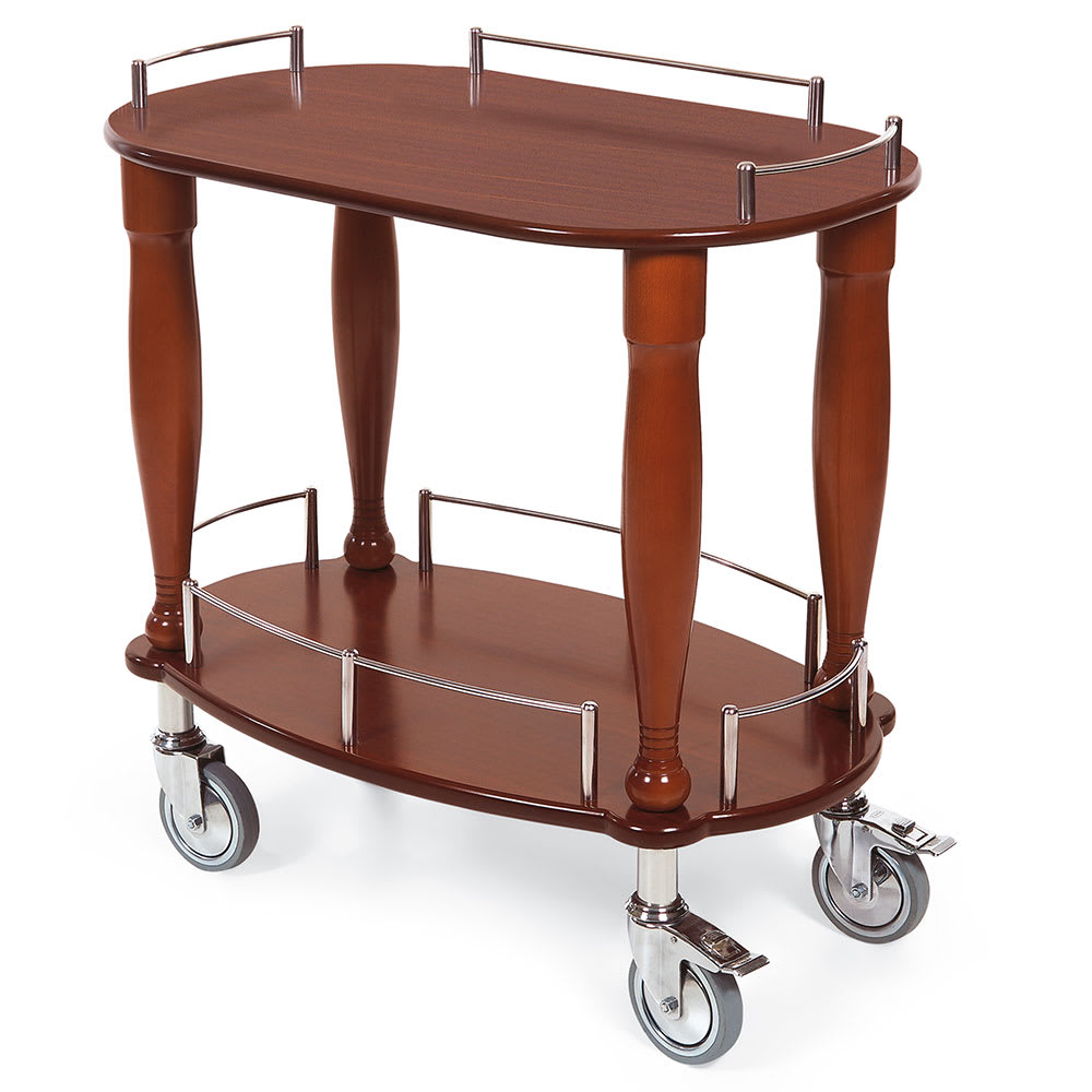 Geneva Oval Dessert Cart w/ Multi-Tiered Design (70010)