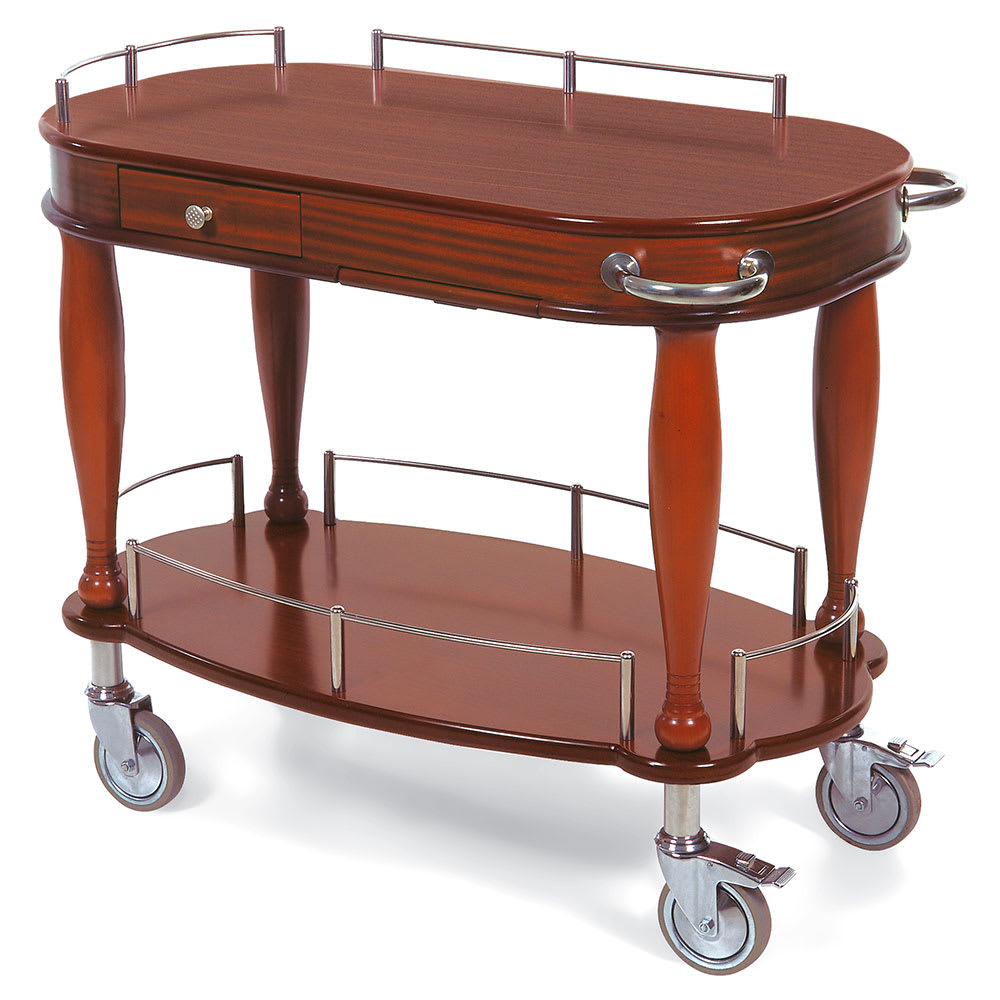 Geneva Oval Dessert Cart w/ Multi-Tiered Design (70011)