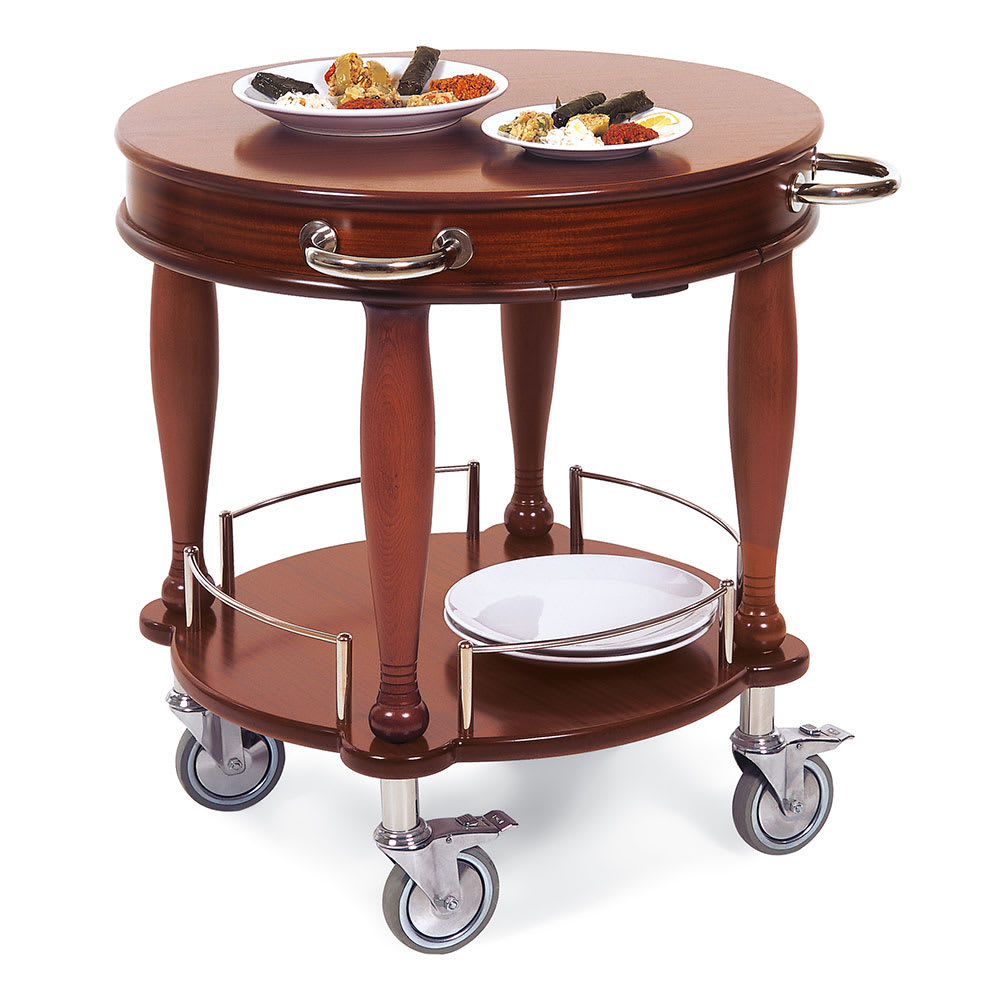Geneva Round Dessert Cart w/ Multi-Tiered Design (70029)