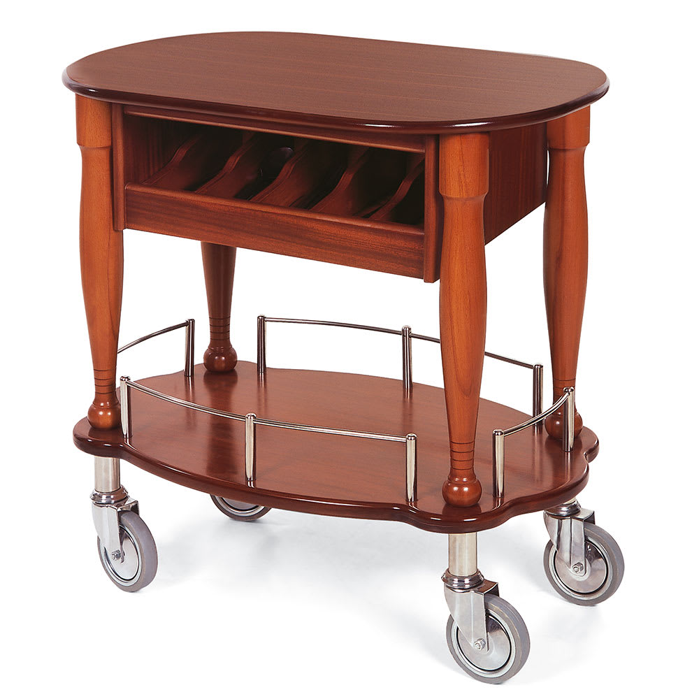 Geneva Oval Dessert Cart w/ Multi-Tiered Design (70036)