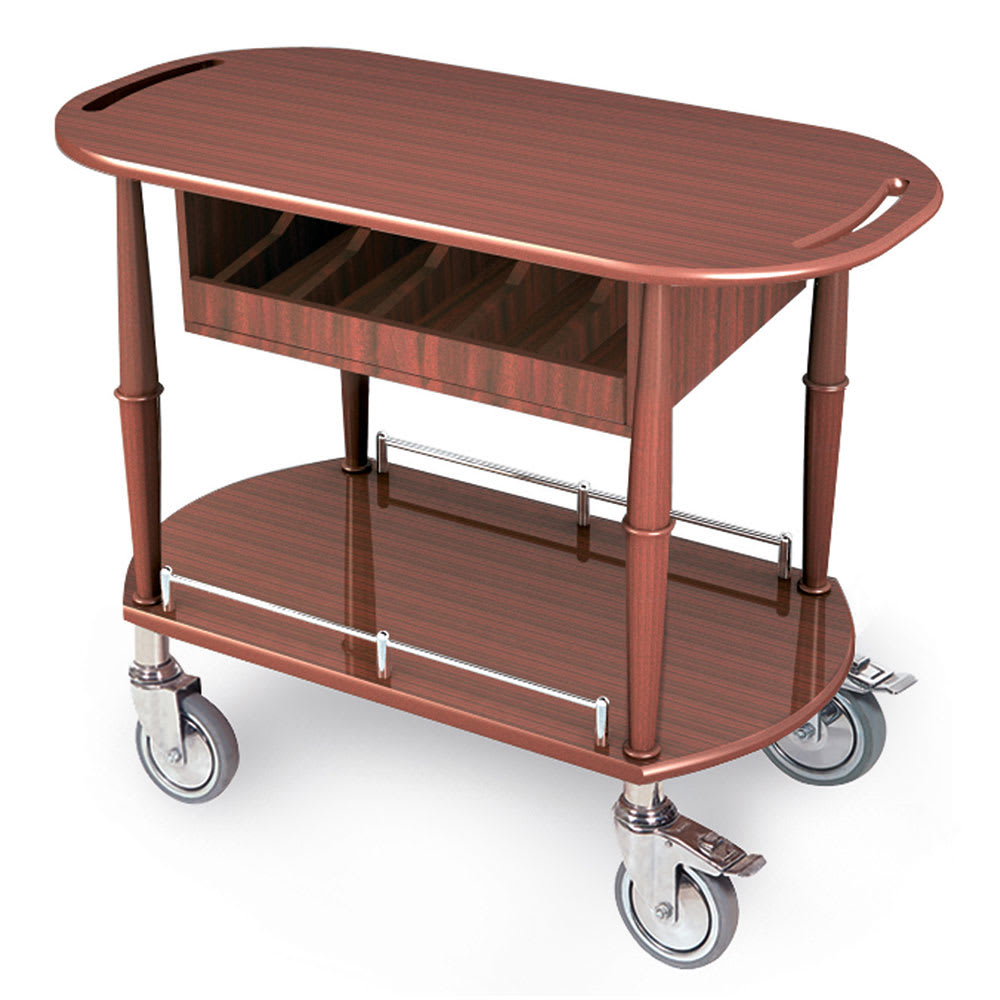 Geneva Oval Dessert Cart w/ Multi-Tiered Design (70458)