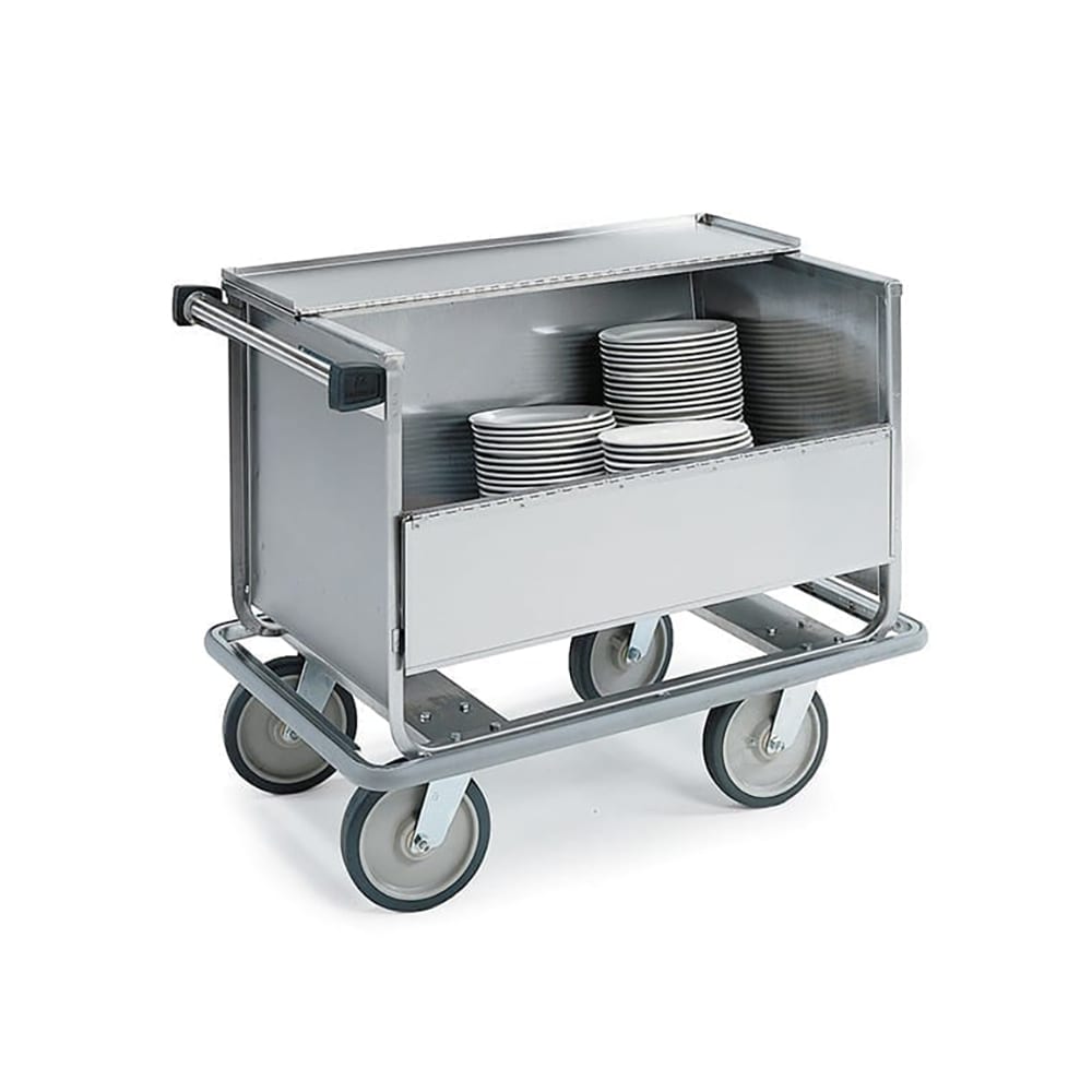 Lakeside 705 21" Mobile Dish Caddy w/ (1) Shelf, Stainless