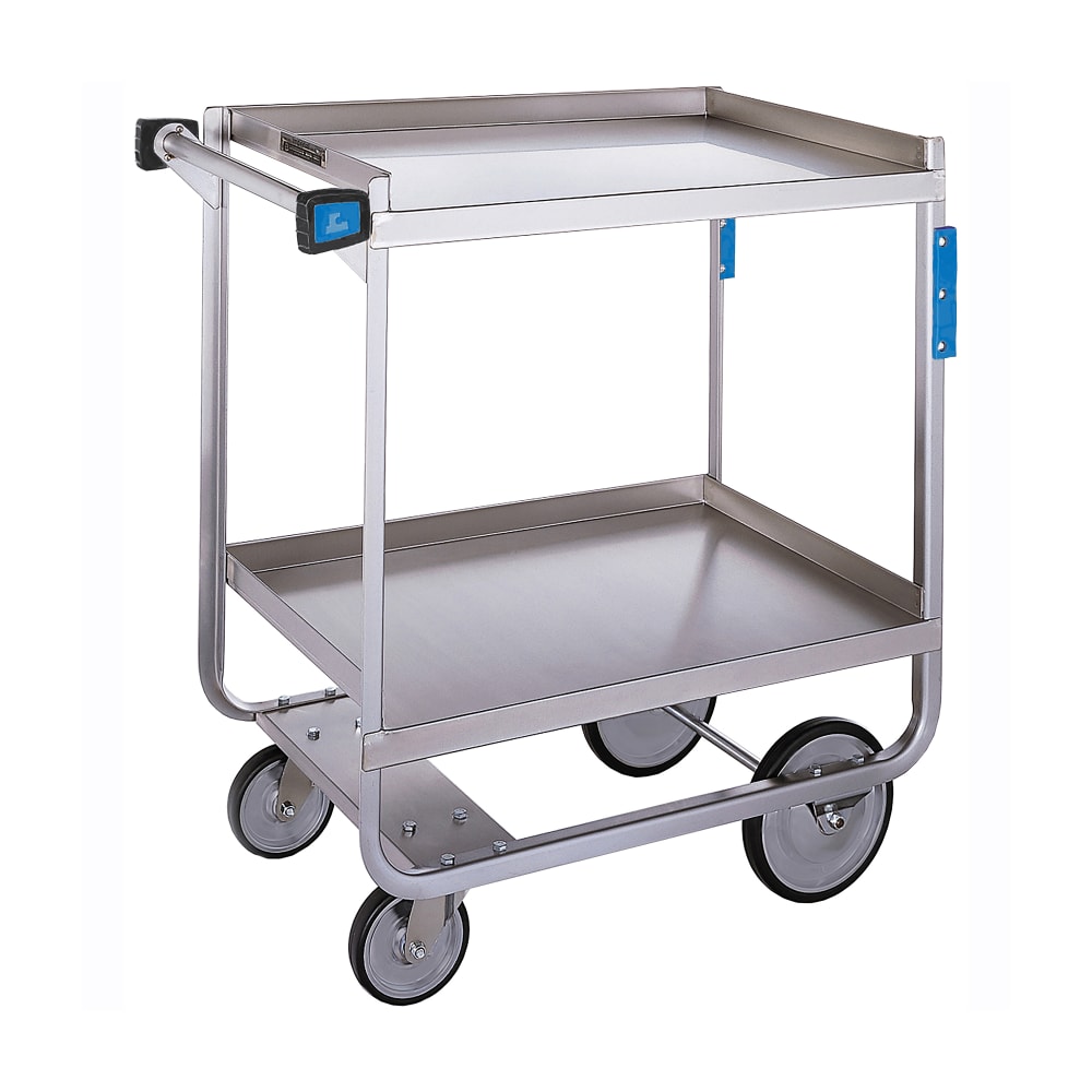 Lakeside 710 2 Level Stainless Utility Cart w/ 700 lb Capacity, Raised Ledges