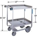 Lakeside 721 2 Level Stainless Utility Cart w/ 700 lb Capacity, Raised Ledges thumbnail 2