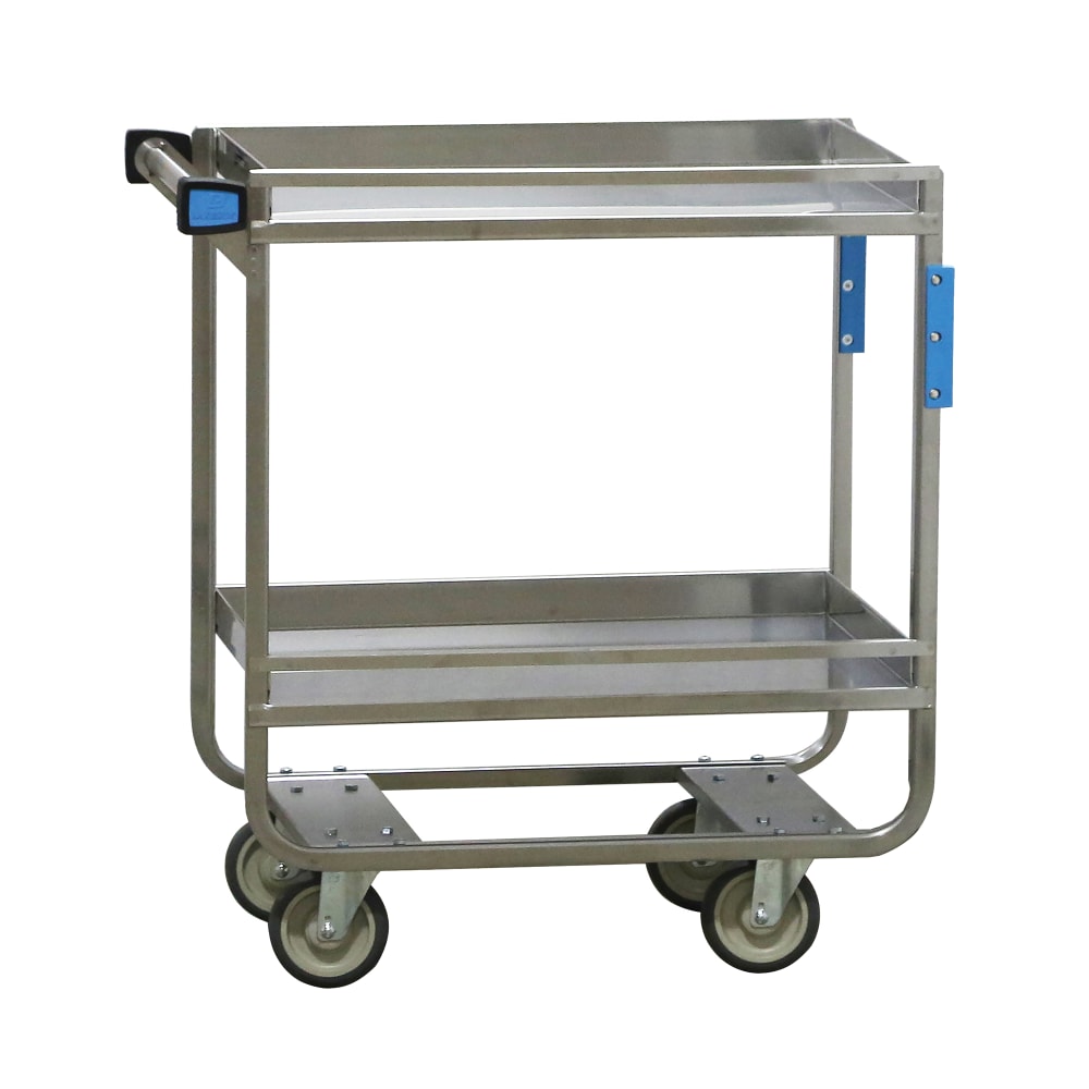 Lakeside 725 2 Level Stainless Utility Cart w/ 700 lb Capacity, Raised Ledges