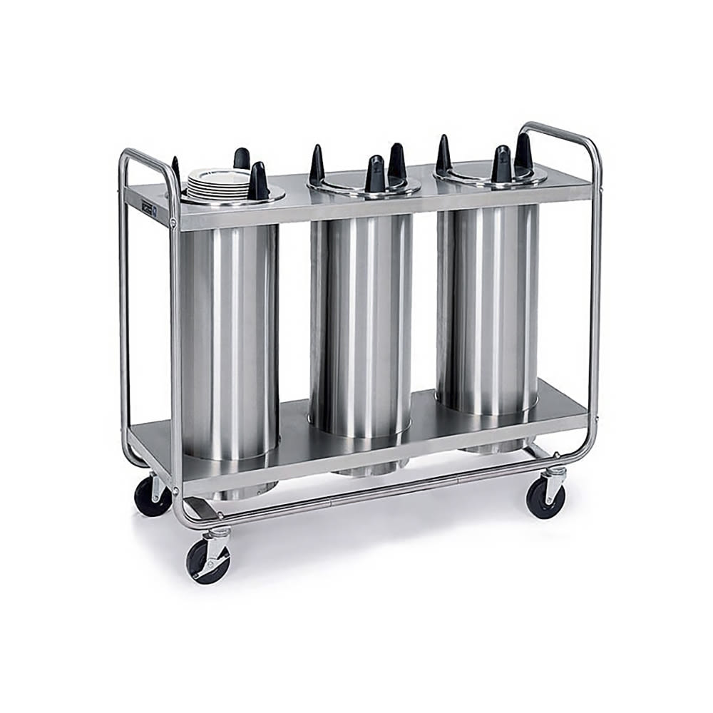 Lakeside 7308 52 1/2" Mobile Dish Dispenser w/ (3) Columns, Stainless
