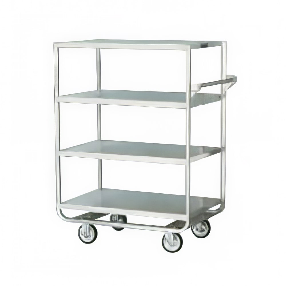 Lakeside 746 4 Level Stainless Utility Cart w/ 700 lb Capacity, Raised Ledges