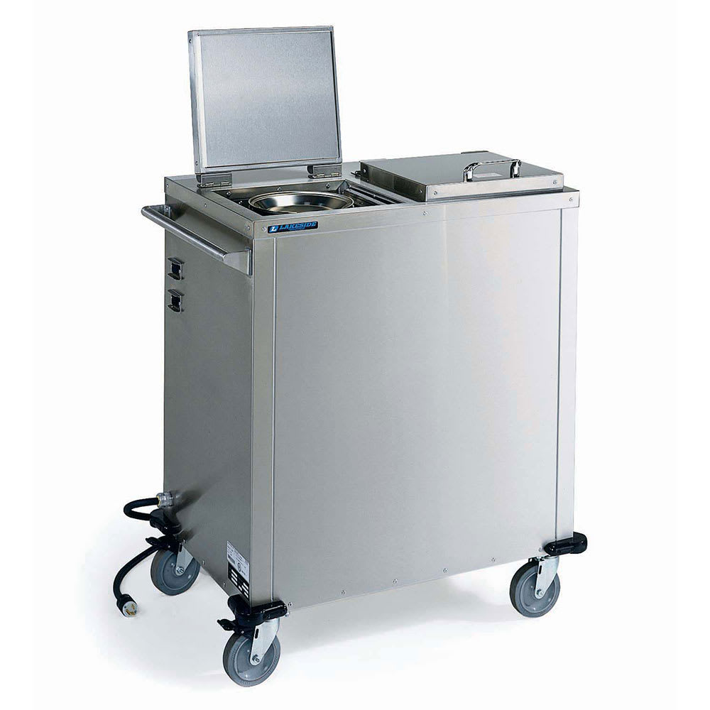 Lakeside 7500 36" Heated Mobile Dish Dispenser w/ (2) Columns - Stainless, 208/220-240v/1ph