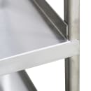 Lakeside 761 Queen Mary Cart - 4 Levels, 700 lb. Capacity, Stainless, Raised Edges thumbnail 5