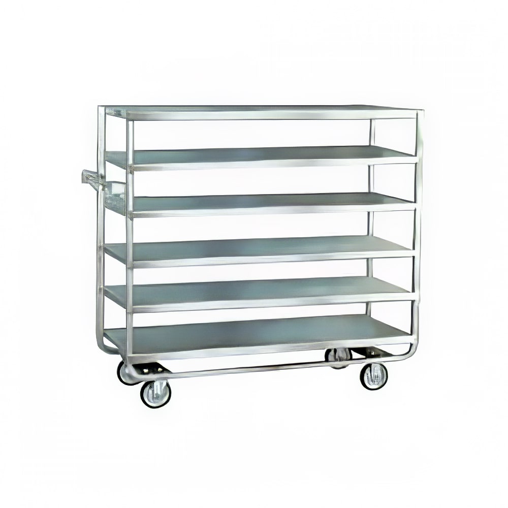 Lakeside 763 Queen Mary Cart - 6 Levels, 700 lb. Capacity, Stainless, Raised Edges