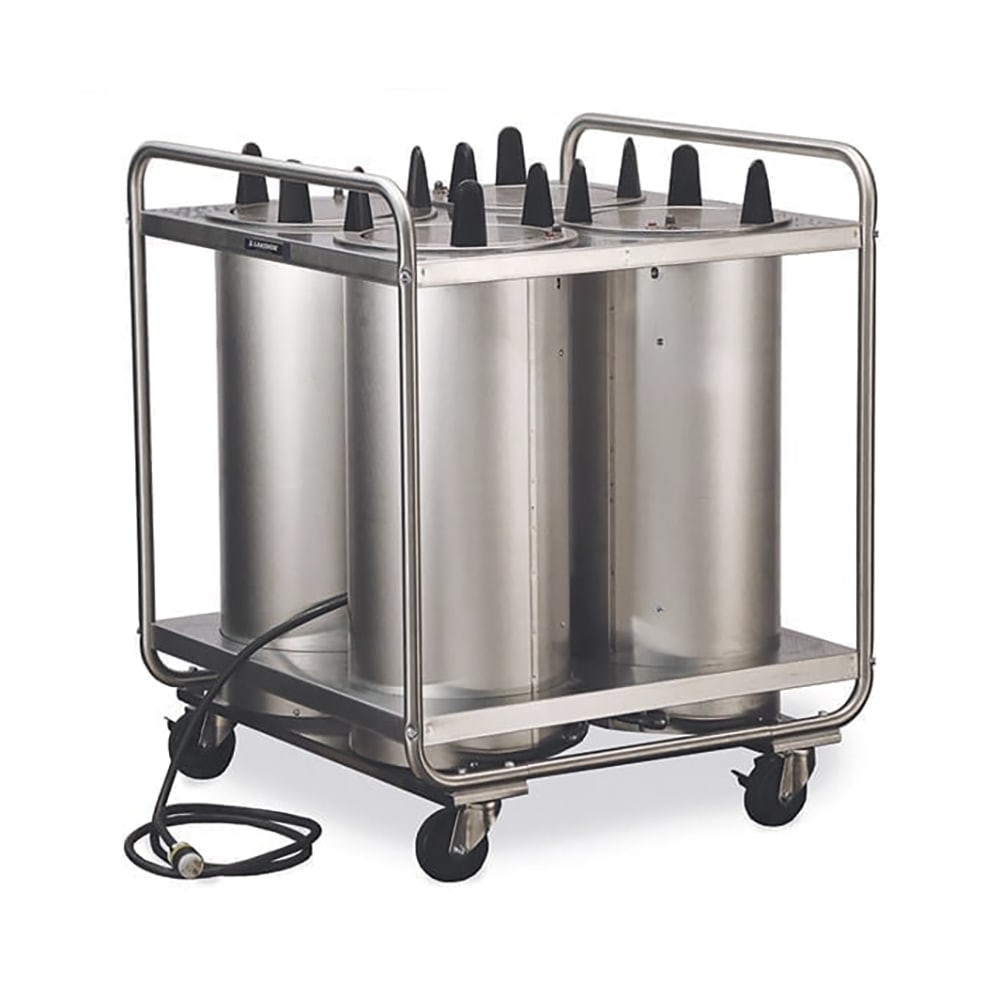 Lakeside 8408 31" Heated Mobile Dish Dispenser w/ (4) Columns - Stainless, 120v
