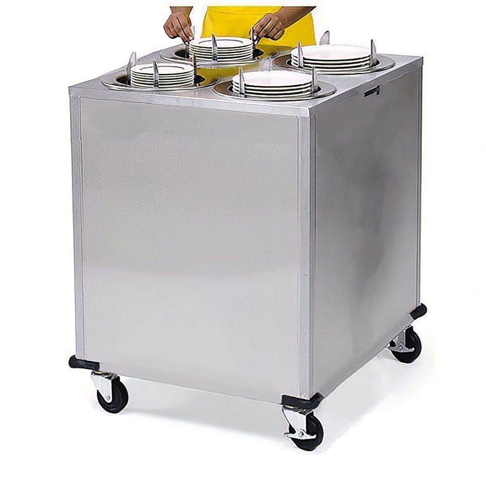 Lakeside 908 30 5/8" Mobile Dish Dispenser w/ (4) Columns, Stainless