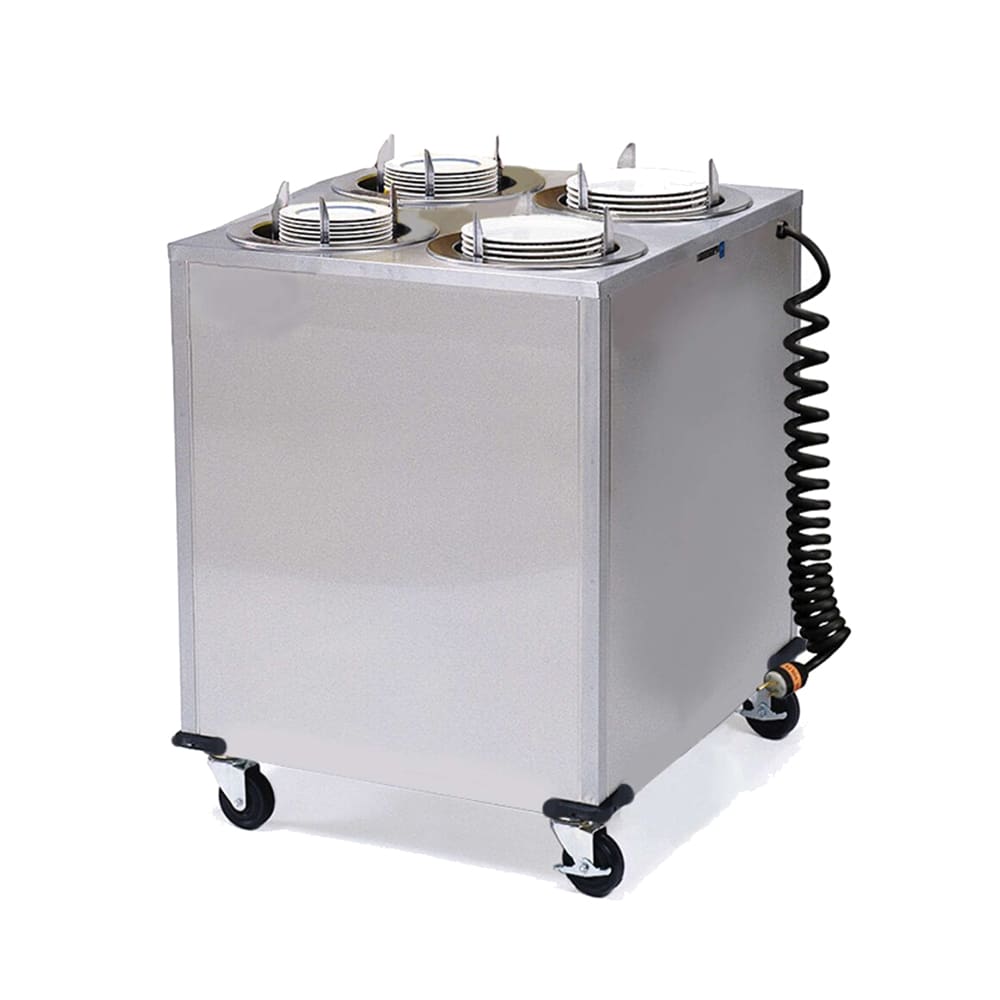 Lakeside 919 30 5/8" Heated Mobile Dish Dispenser w/ (4) Columns - Stainless, 208v/1ph