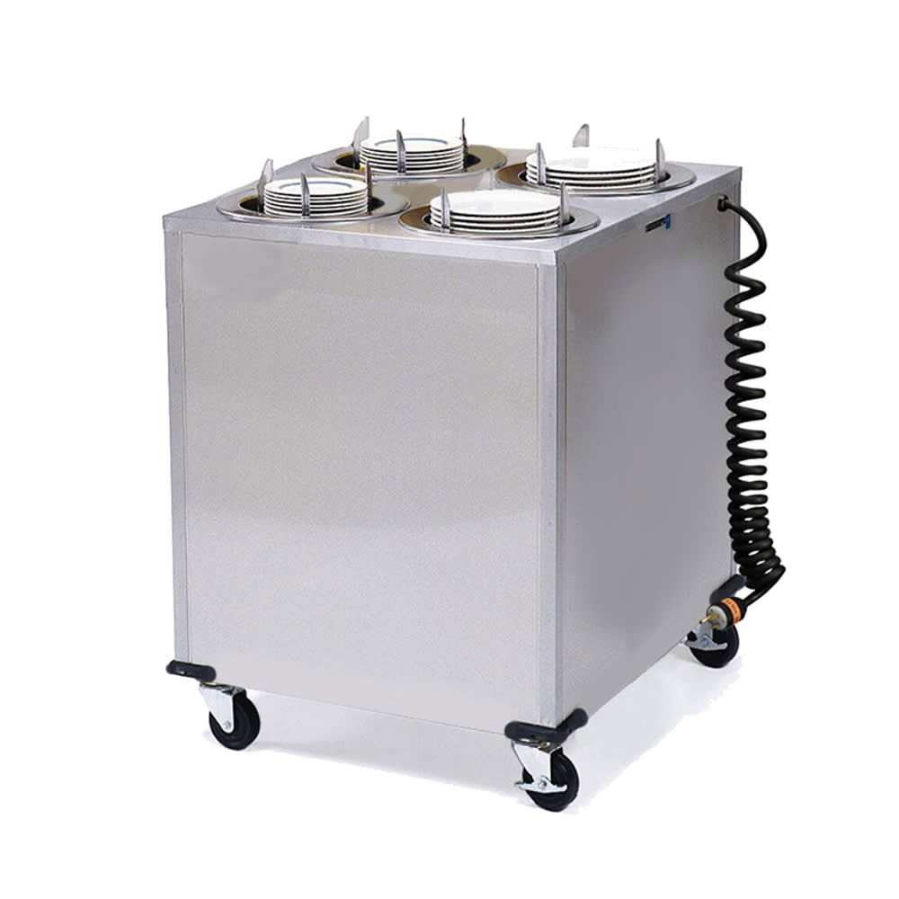 Lakeside 919 30 5/8" Heated Mobile Dish Dispenser w/ (4) Columns - Stainless, 240v/1ph