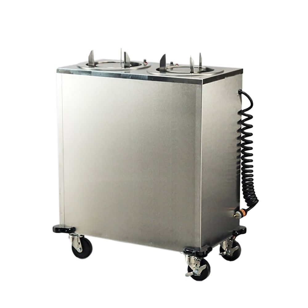 Lakeside 927 30 5/8" Heated Mobile Dish Dispenser w/ (2) Columns - Stainless, 120v