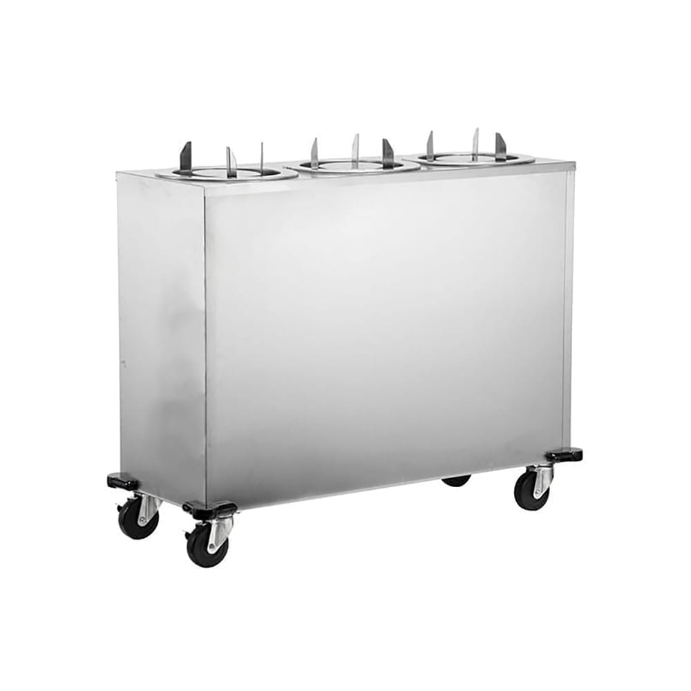 Lakeside 952 38 5/16" Mobile Dish Dispenser w/ (3) Columns, Stainless