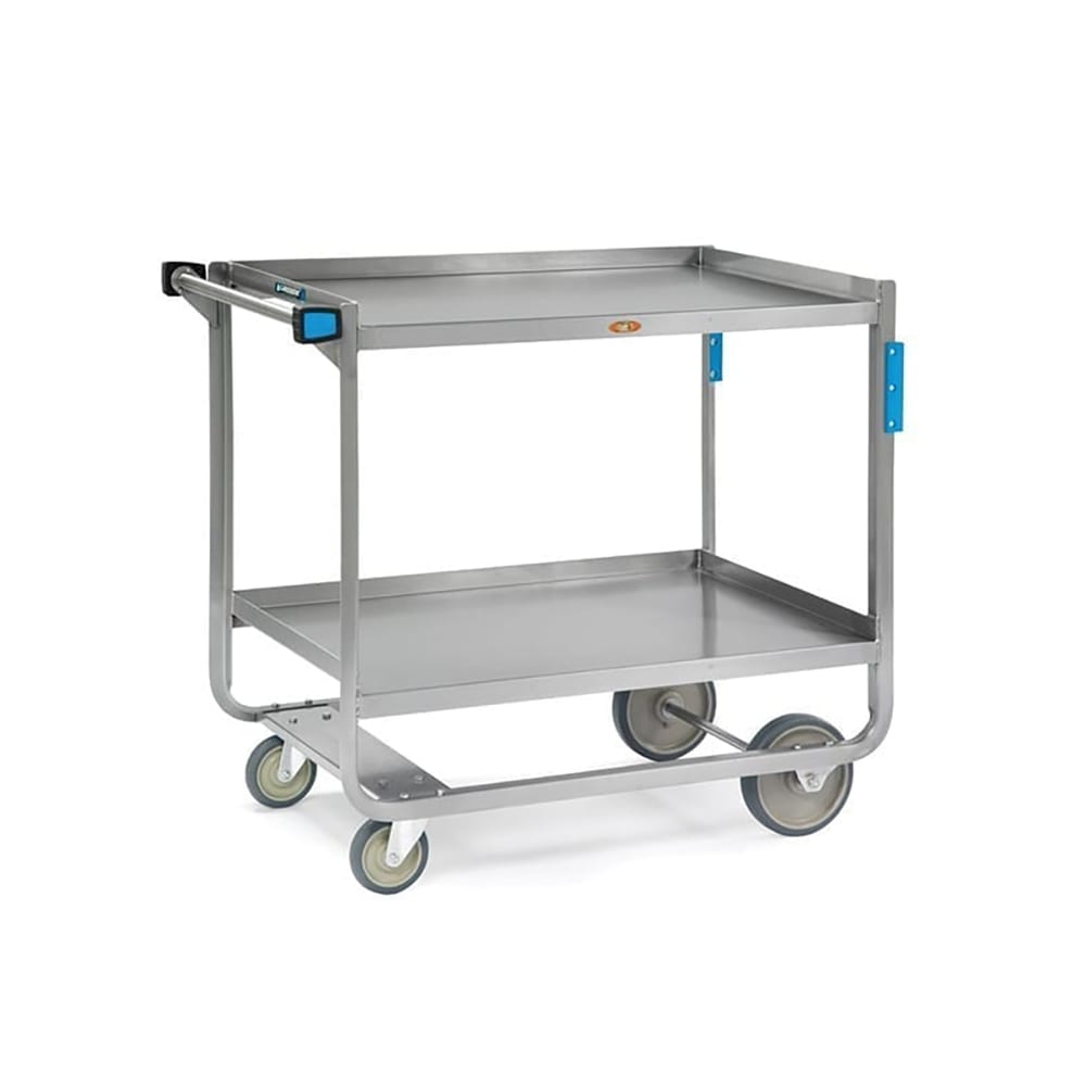 Lakeside 953 2 Level Stainless Utility Cart w/ 1000 lb Capacity, Raised Ledges