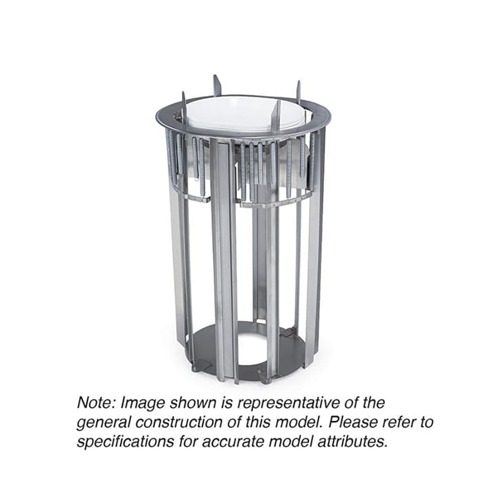 Lakeside 970 15 5/16" Heated Drop In Dish Dispenser for Oval Platters - Stainless, 208v/1ph