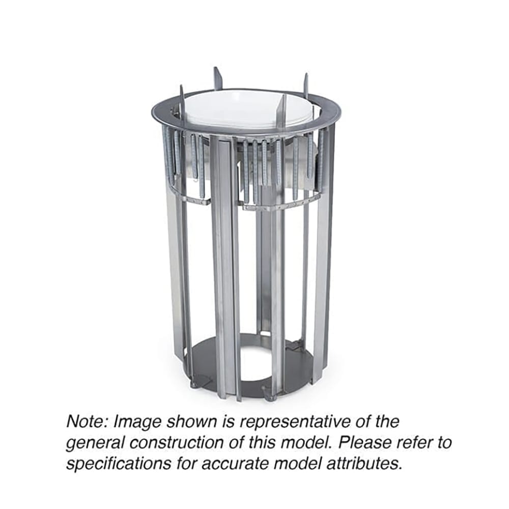 Lakeside 970 15 5/16" Heated Drop In Dish Dispenser for Oval Platters - Stainless, 240v/1ph