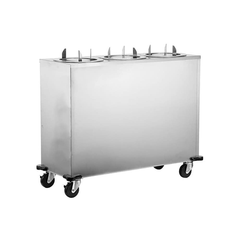 Lakeside 972 51 13/16" Mobile Dish Dispenser w/ (3) Columns, Stainless