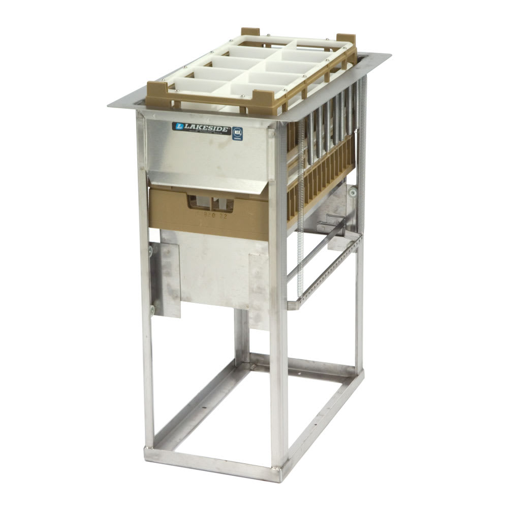 Lakeside 973 Drop-In Cup & Glass Rack Dispenser w/ Self-Leveling, 6 Racks