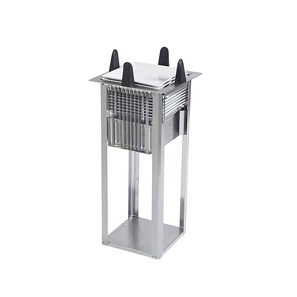 Lakeside S4007 10 7/8" Drop In Dish Dispenser for Square Plates, Stainless