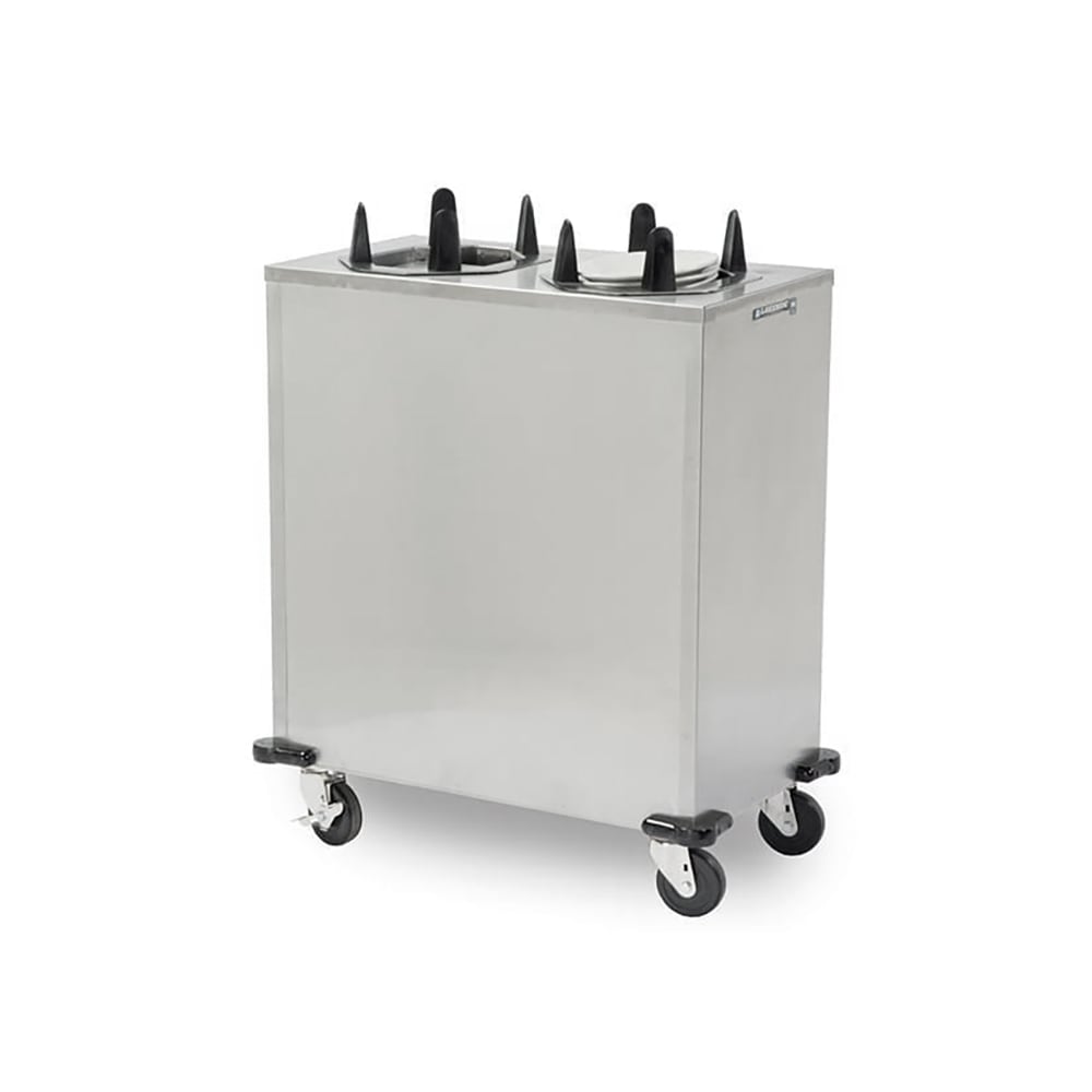 Lakeside V6211 36 1/2" Heated Mobile Dish Dispenser for Oval Platters w/ (2) Columns - Stainless, 120v