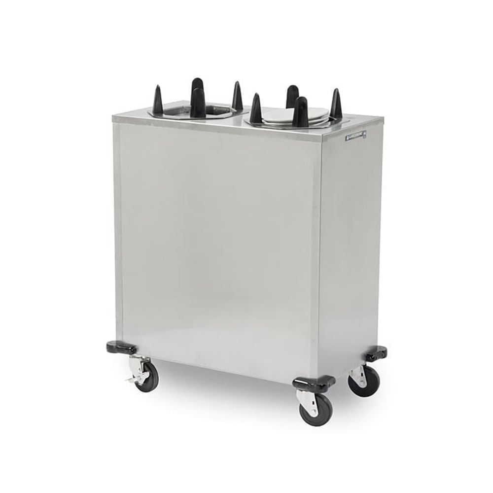 Lakeside V6214 40 1/2" Heated Mobile Dish Dispenser for Oval Platters w/ (2) Columns - Stainless, 120v