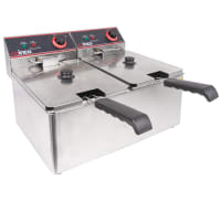 Adcraft DF-6L/2 Countertop Electric Fryer - (2) 15lb Vats, 120v/1ph thumbnail 2