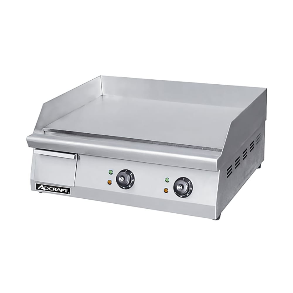 Adcraft GRID-24 24" Electric Griddle w/ Thermostatic Controls - 3/8" Steel Plate, 208-240v/1ph