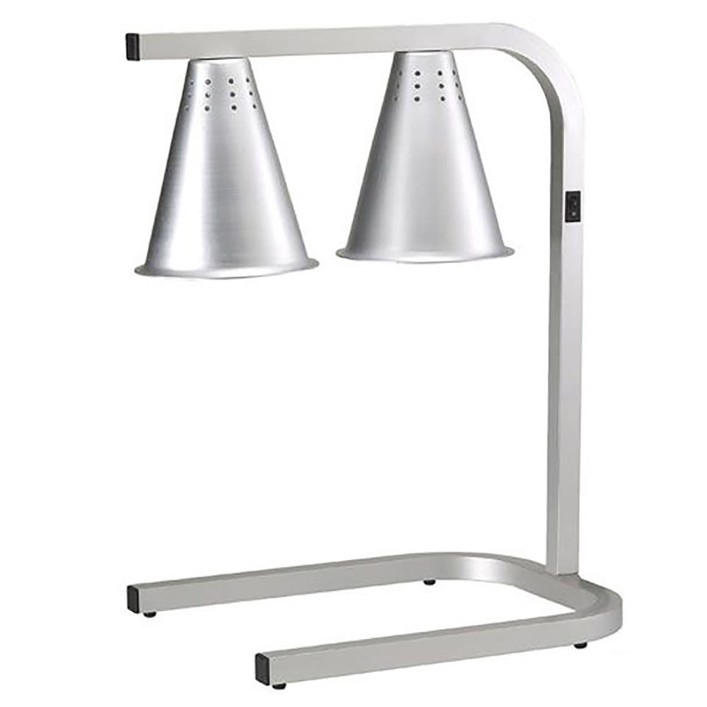 Adcraft HL-2 2 Bulb Heat Lamp w/ Adjustable Arm, Aluminum, 120v