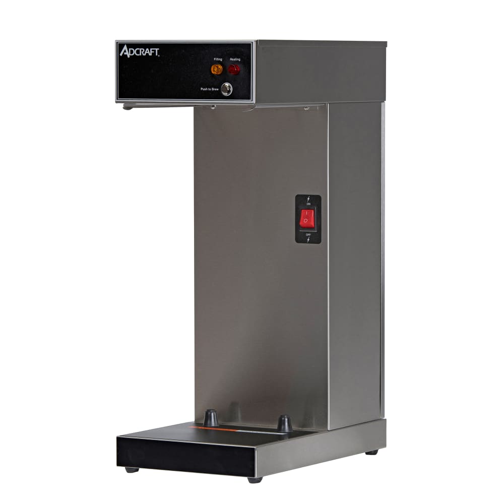 Adcraft UB-289 Coffee Brewer for Airpots, Single, Stainless, 120v