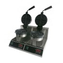 MoTak WMR7D Double Classic Belgian Waffle Maker w/ Cast Aluminum Grids, 2000W thumbnail 5