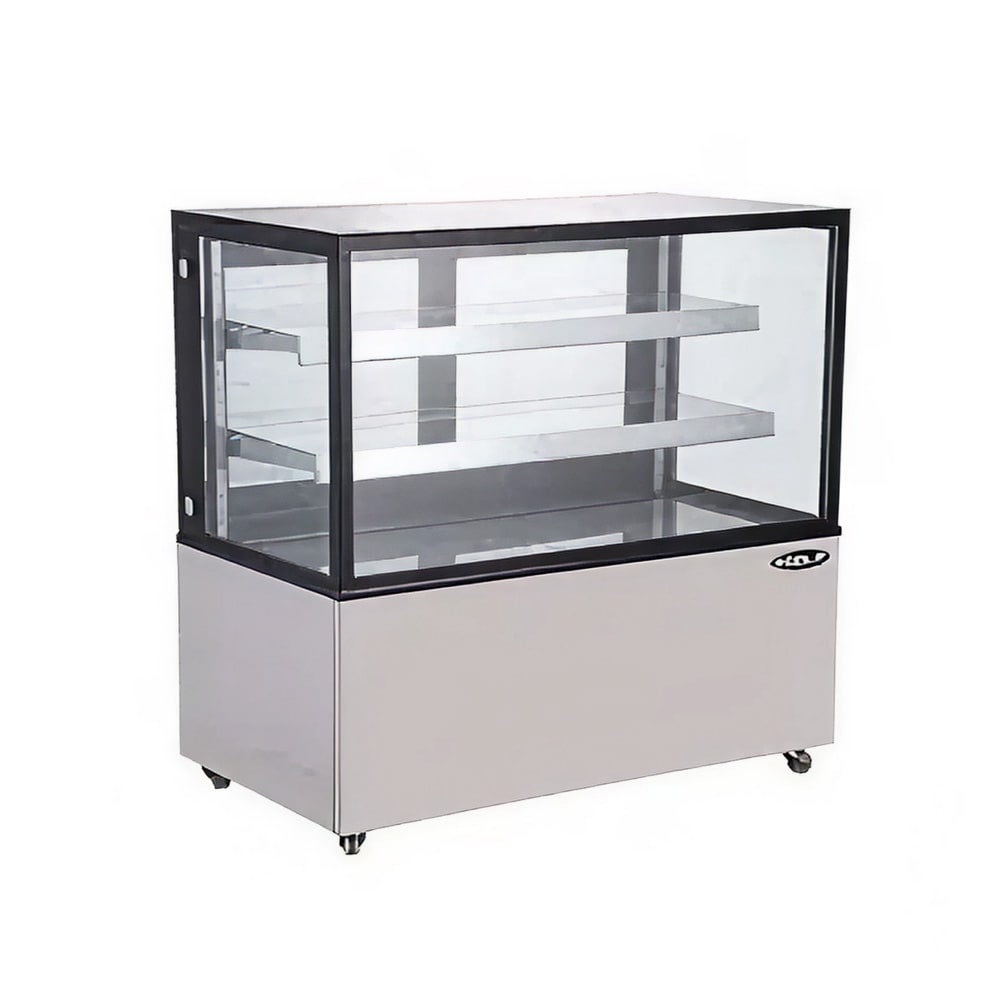Kool-It KBF-36 36" Full Service Bakery Case w/ Straight Glass - (3) Levels, 110-120v