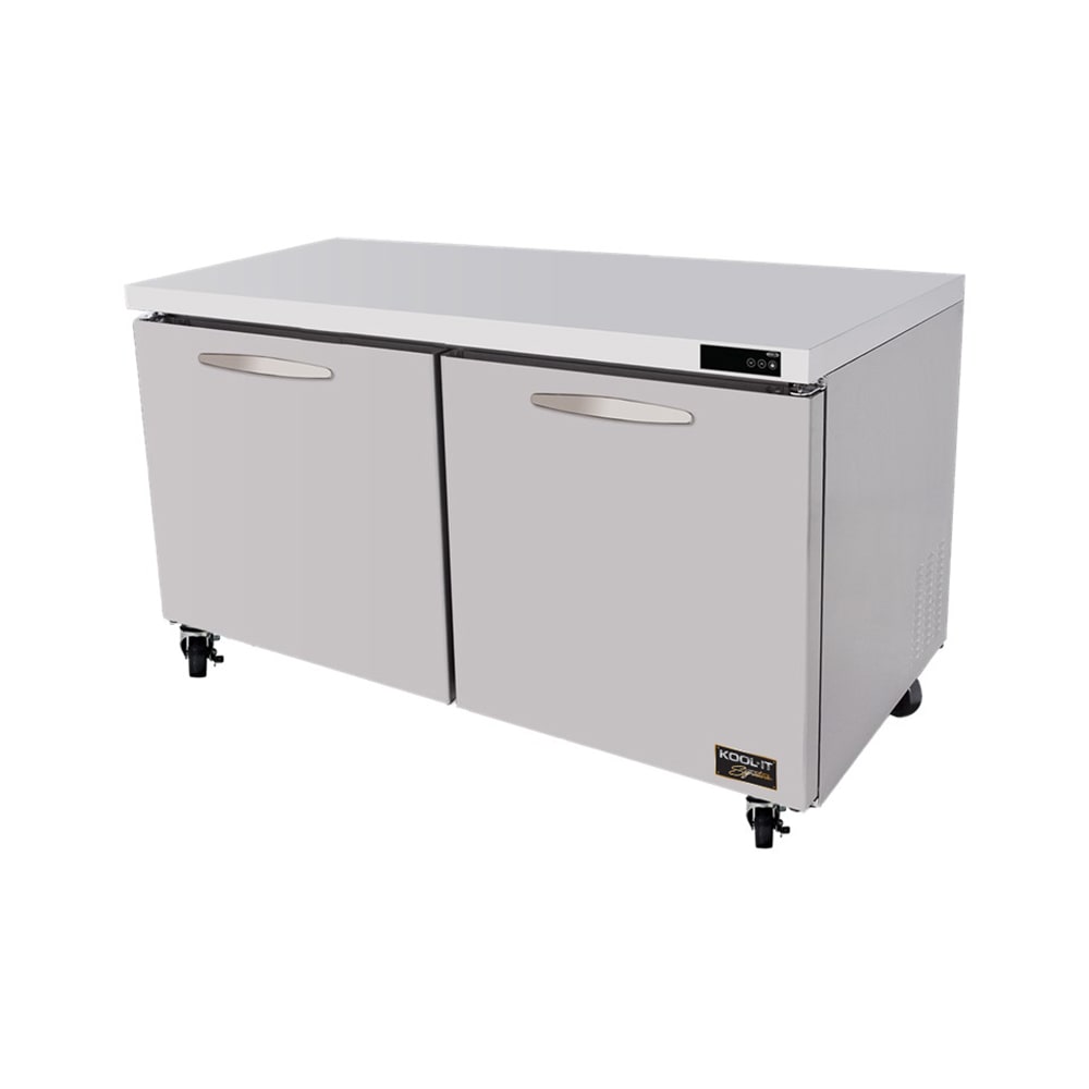 Kool-It KUCF-60-2 60 2/5"W Undercounter Freezer w/ (2) Sections & (2) Left/Right Hinge Doors, 115v