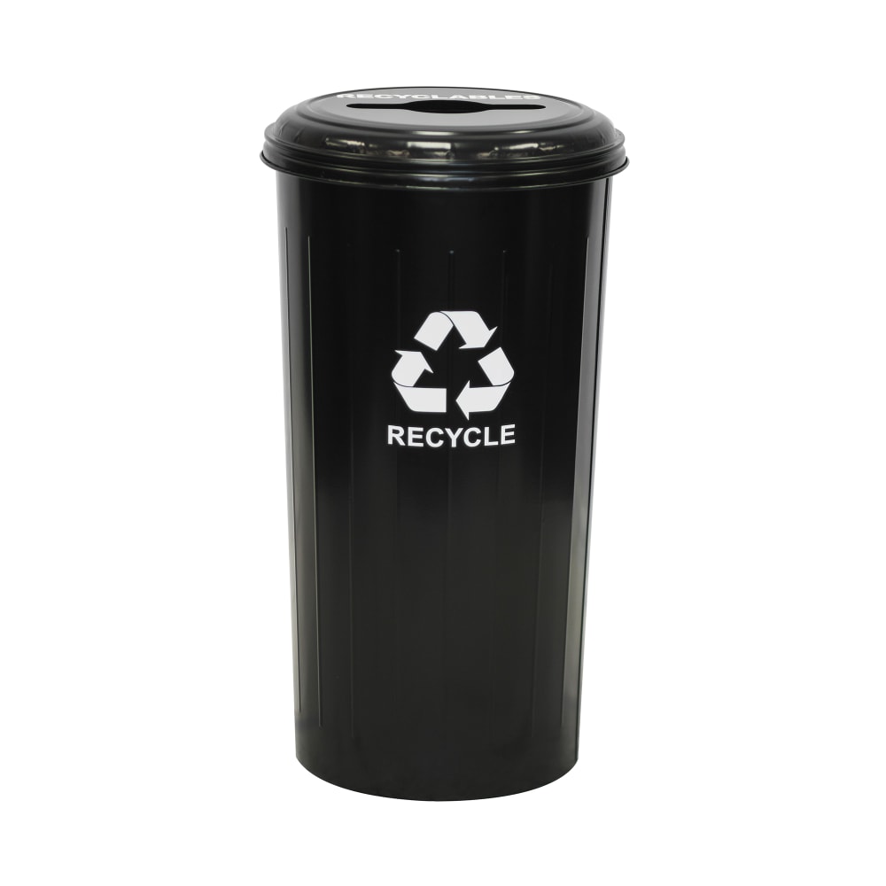 Witt 20 gal Multiple Materials Recycle Bin - Indoor, Decorative (10/1CTBK)