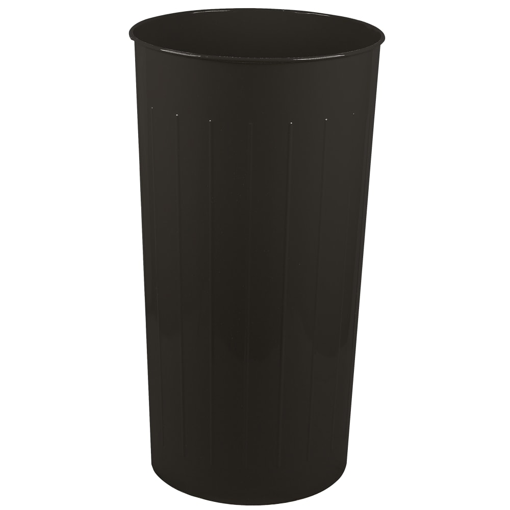 Witt 20 qt Round Waste Basket - Metal, Black (10BK)