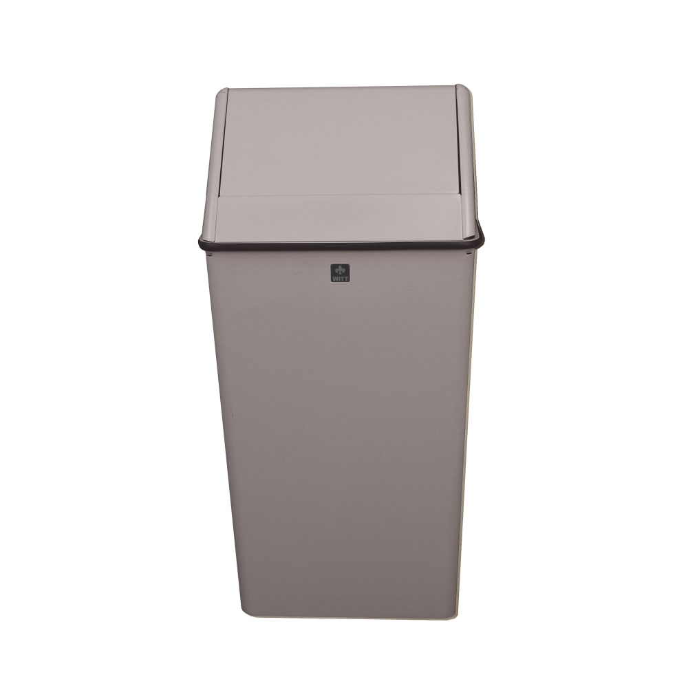 Witt 13 gal Indoor Decorative Trash Can - Metal, Slate (1311HTSL)